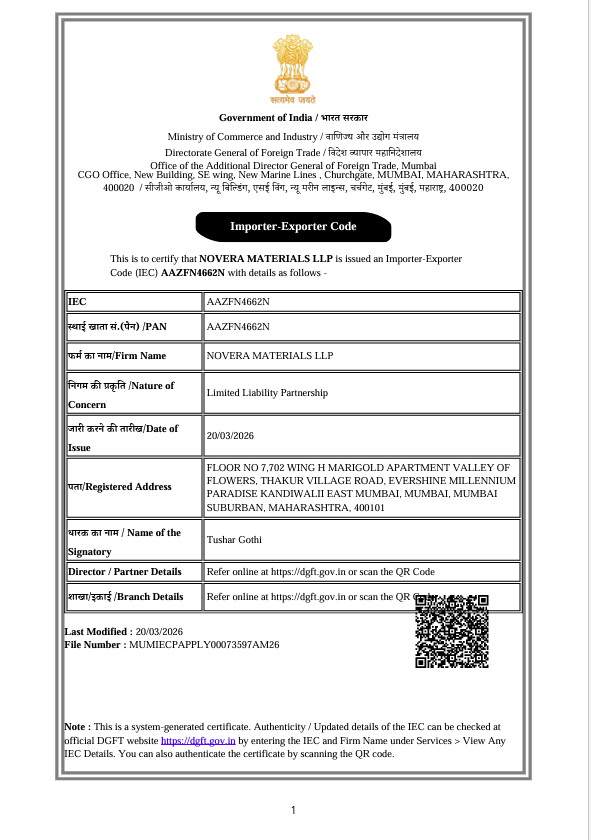 IEC Certificate